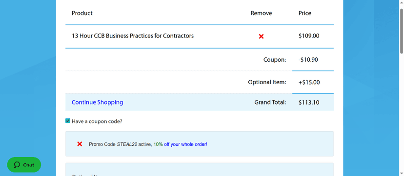 CCB License Discount - Up to 20% Off on State Approved Courses